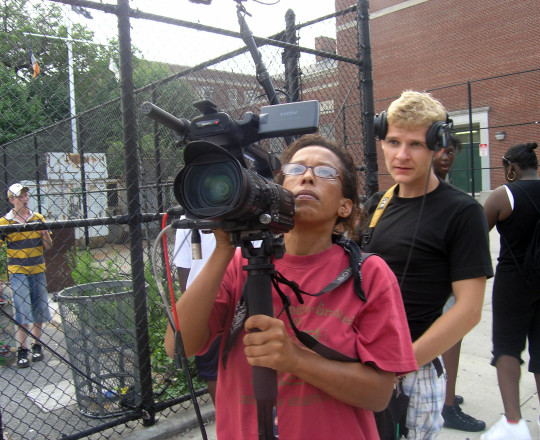 Rachele Magloire on location of her documentary Deported 
