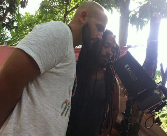 Director Jonathan David Kane on location in Haiti - Papa Machete 